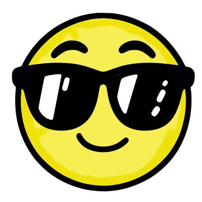 emoji with sunglasses