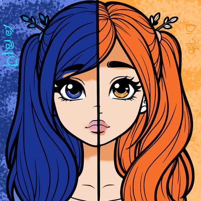 realistic girl split