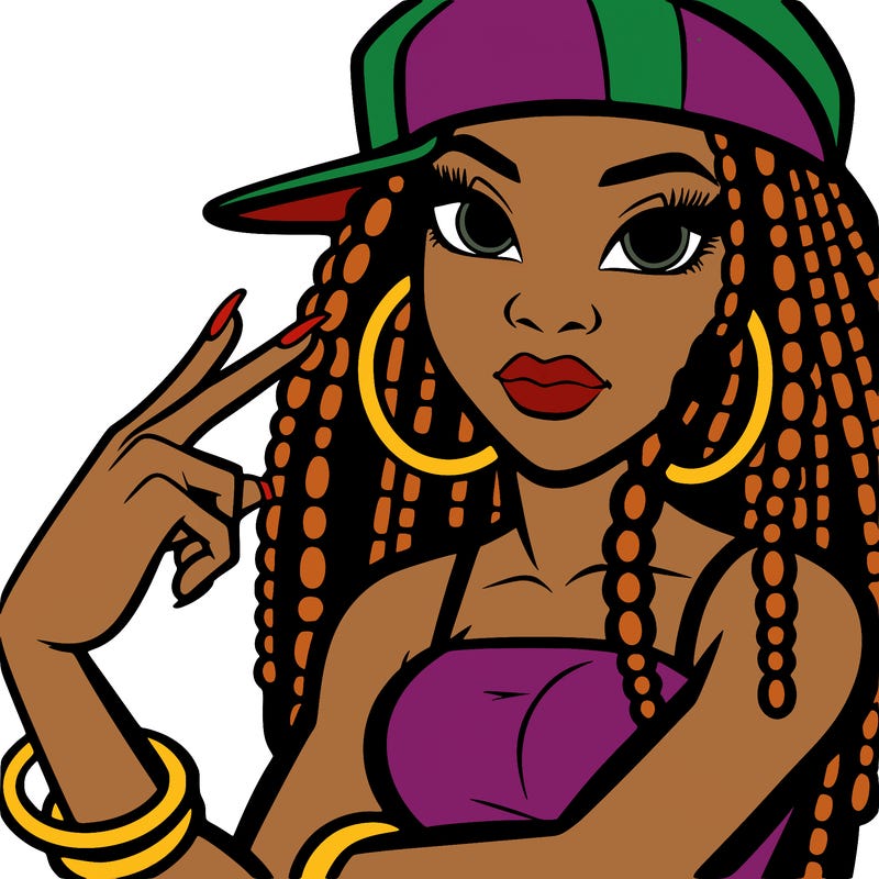 black hiphop woman