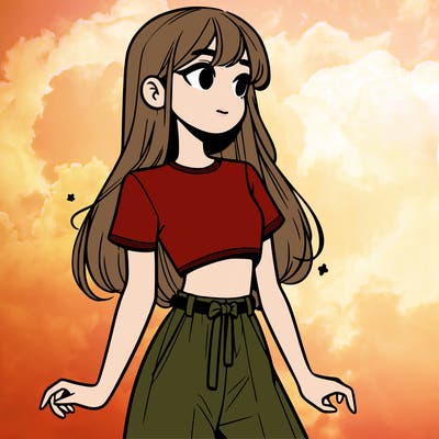 girl in a cute crop top