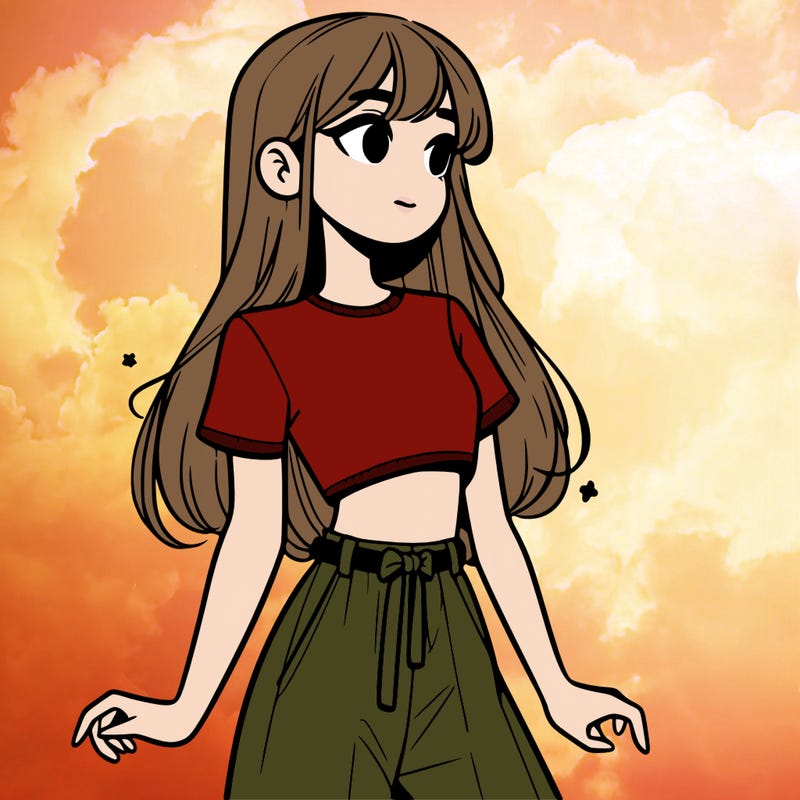 girl in a cute crop top