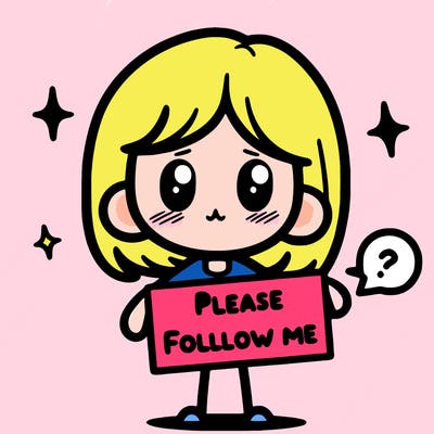 please follow me