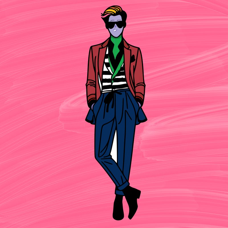 fashion guy with beautiful clothes