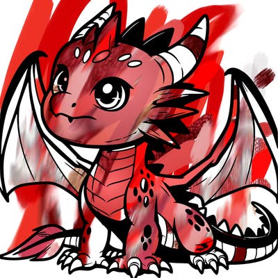 fierce baby night dragon