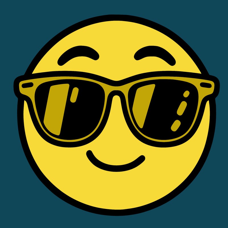 emoji with sunglasses