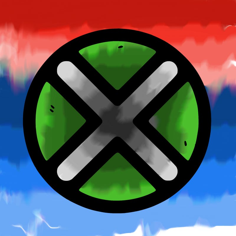 circle and x in the middle