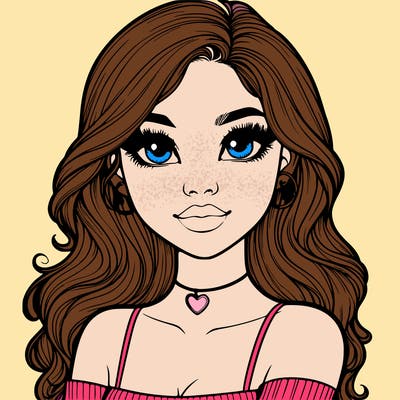 realistic pretty girl