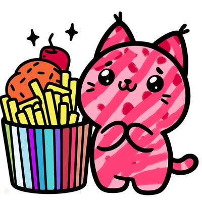 cute food cat