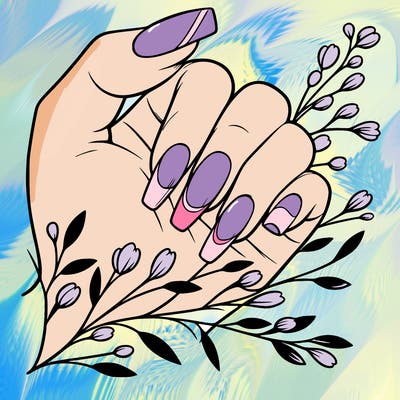 nails with french tip