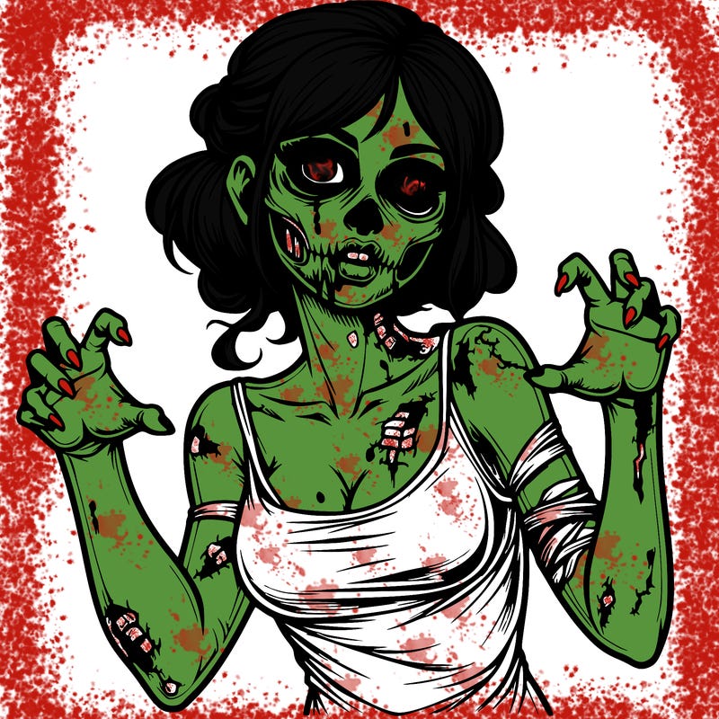 realistic zombie girl