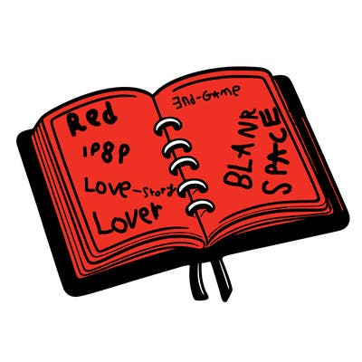 open note book blank