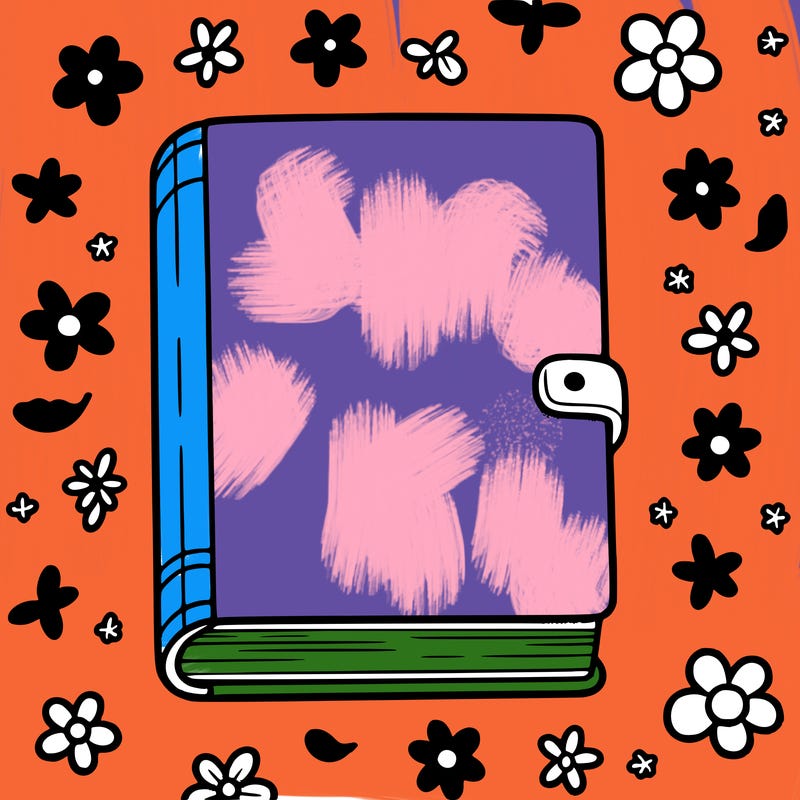 book with empty front cover