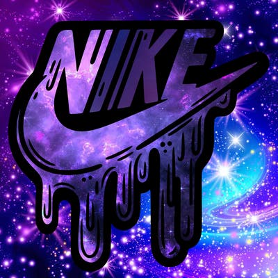 dripping nike logo