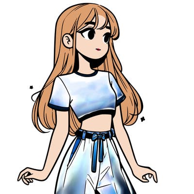 girl in a cute crop top