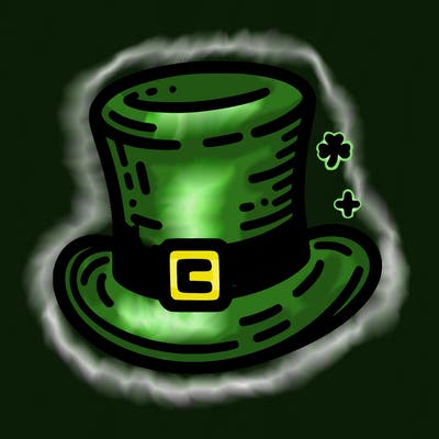 st patrick hat with thin lines