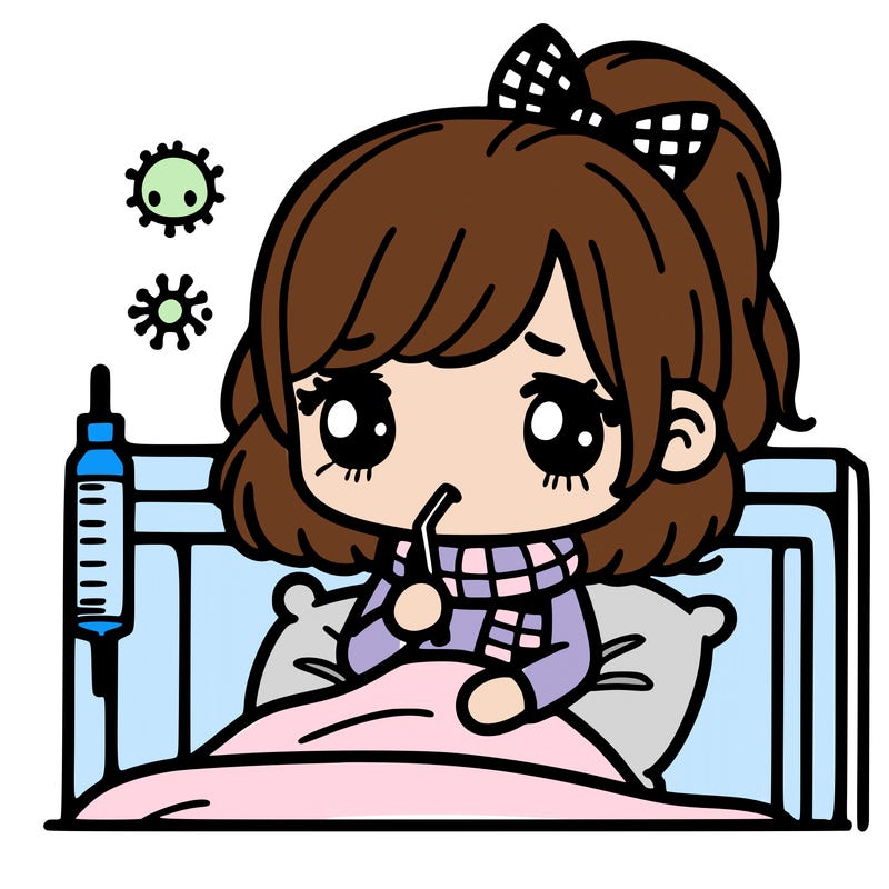 girl who's sick