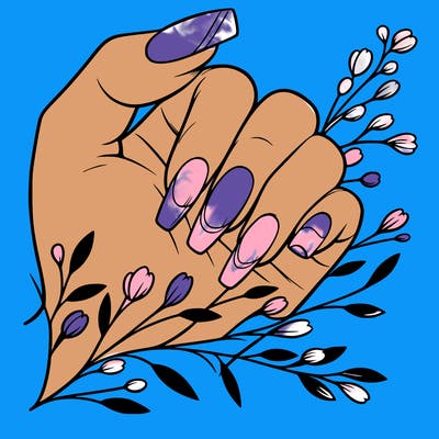 nails with french tip