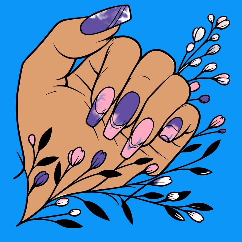 nails with french tip