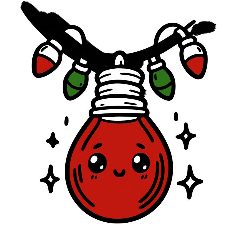 small bulb of a garland