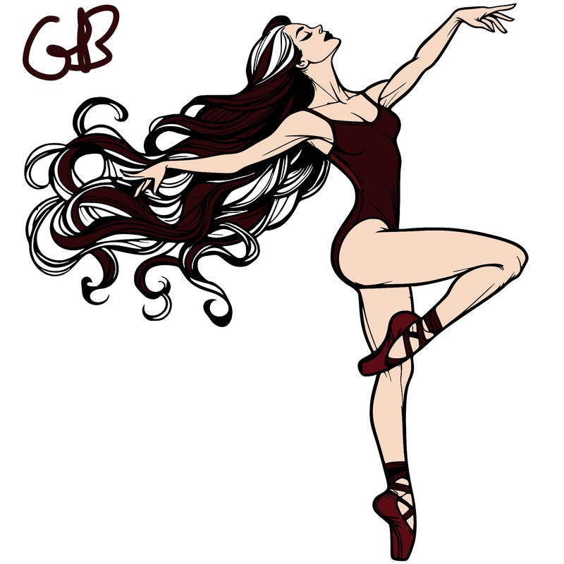 realistic woman dancer