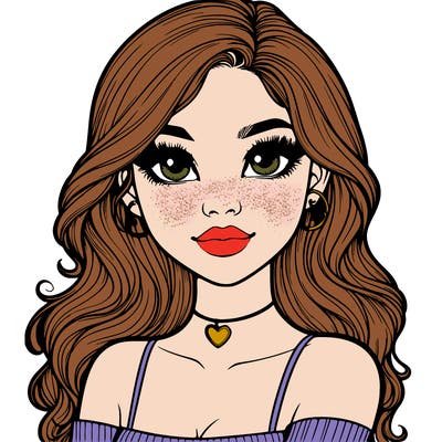 realistic pretty girl