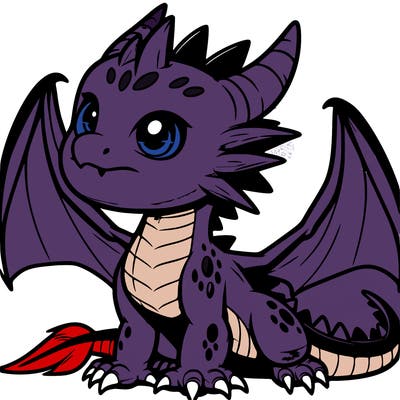 fierce baby night dragon