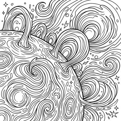 Dive into the vibrant world of space with this exciting solar flare coloring page designed just for kids. Featuring dynamic patterns and cosmic swirls, it's perfect for young explorers ready to add their own splash of color to the sun's powerful energy.