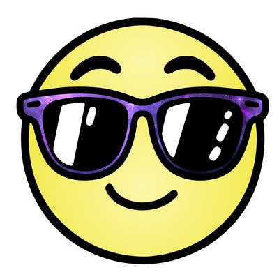 emoji with sunglasses