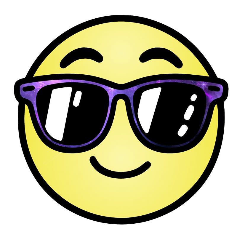 emoji with sunglasses
