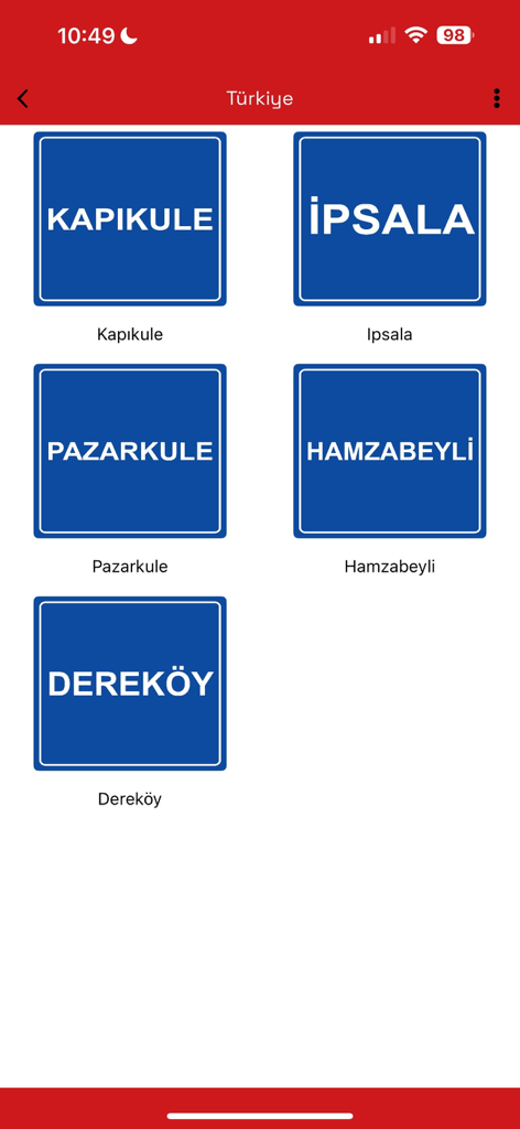 Sıla Yolu Sevenler - Liste des postes frontières turcs, y compris Kapikule et Ipsala
