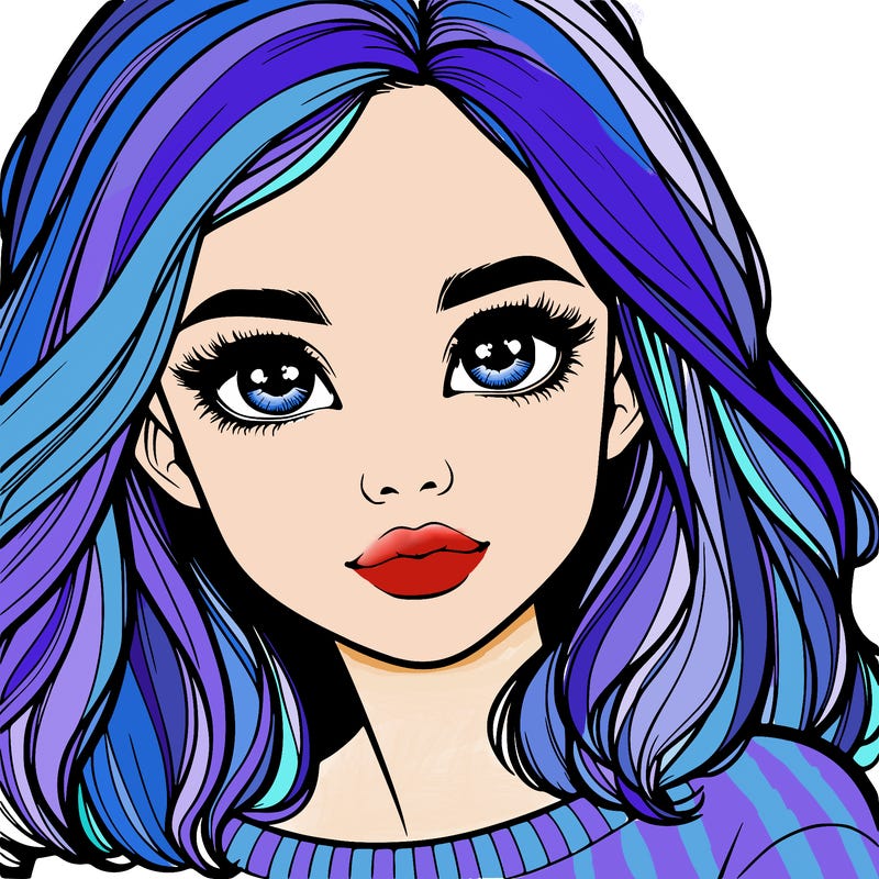 realistic girl whith cute eyes