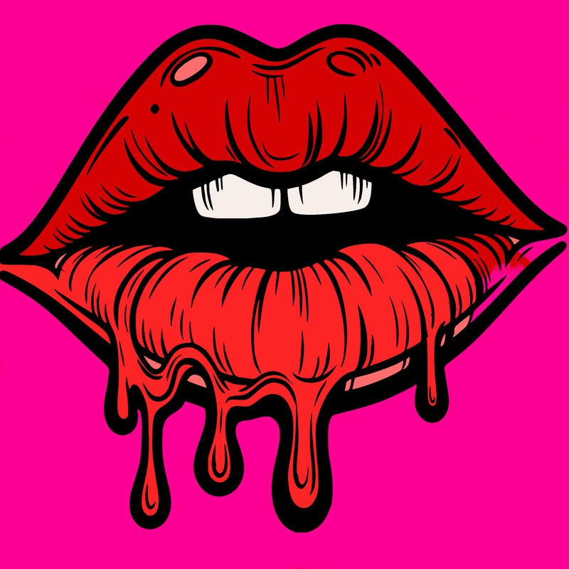lips that look realistic and drip