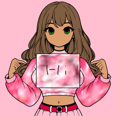 girl holding a blank sign in a long sleeve crop top