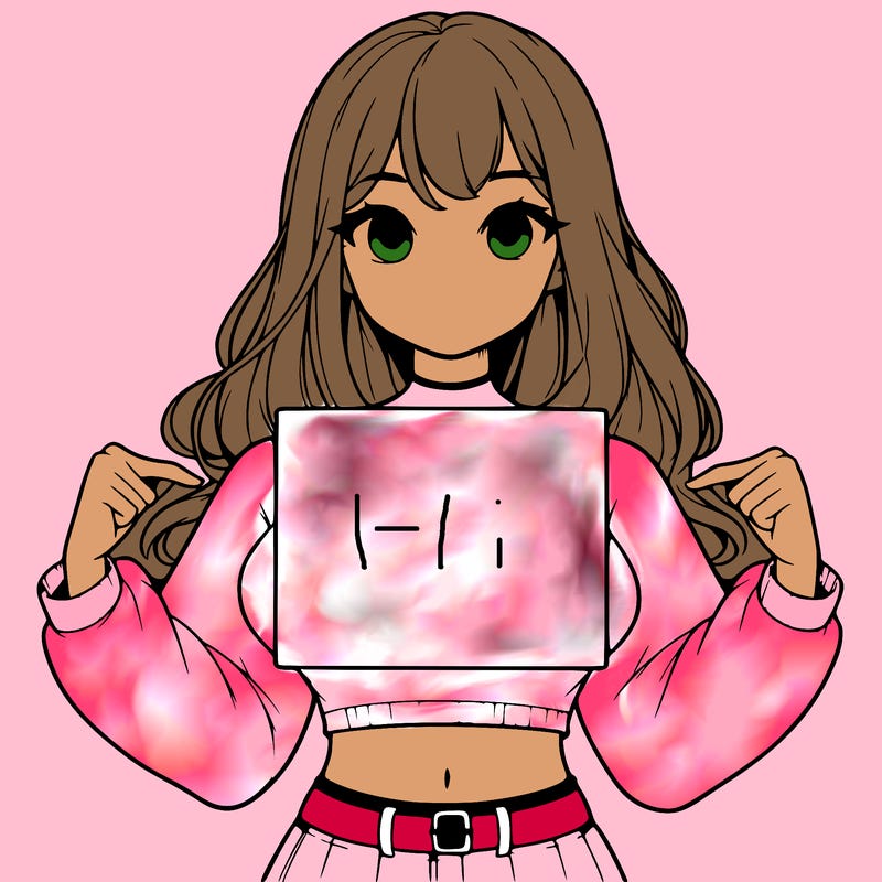 girl holding a blank sign in a long sleeve crop top