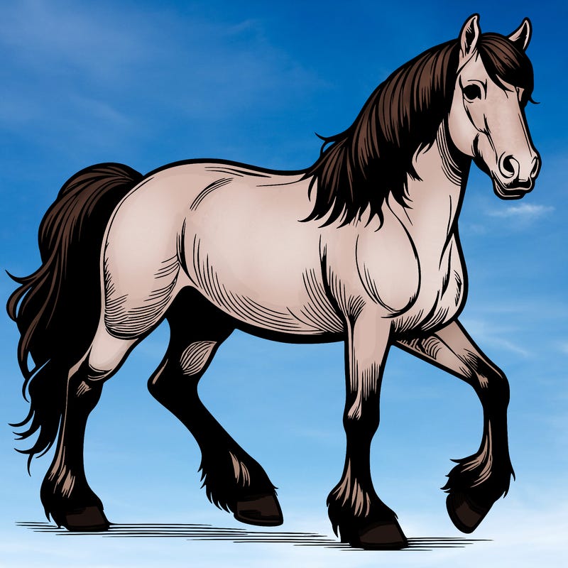 realistic horse