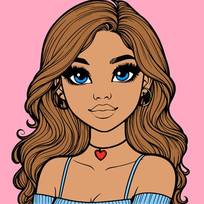 realistic pretty girl