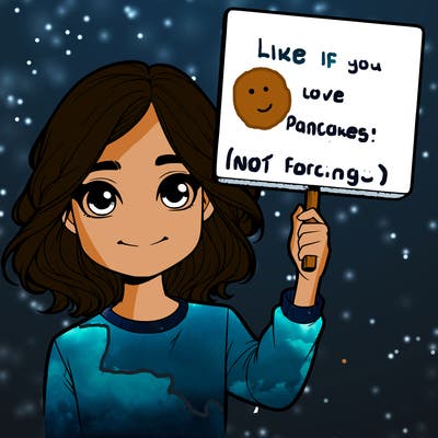 realistic girl holding up a sign