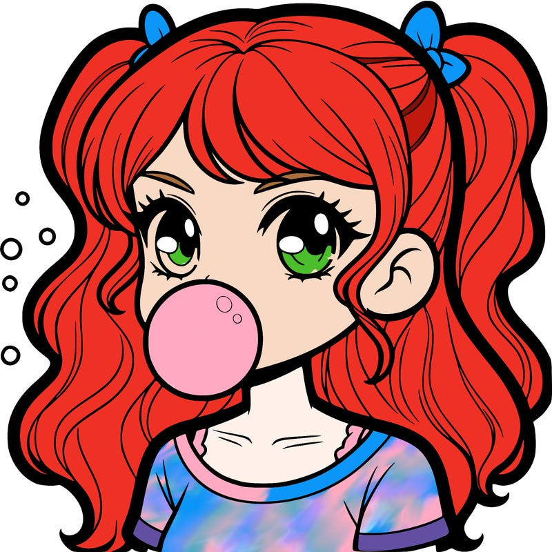 bubble gum girl