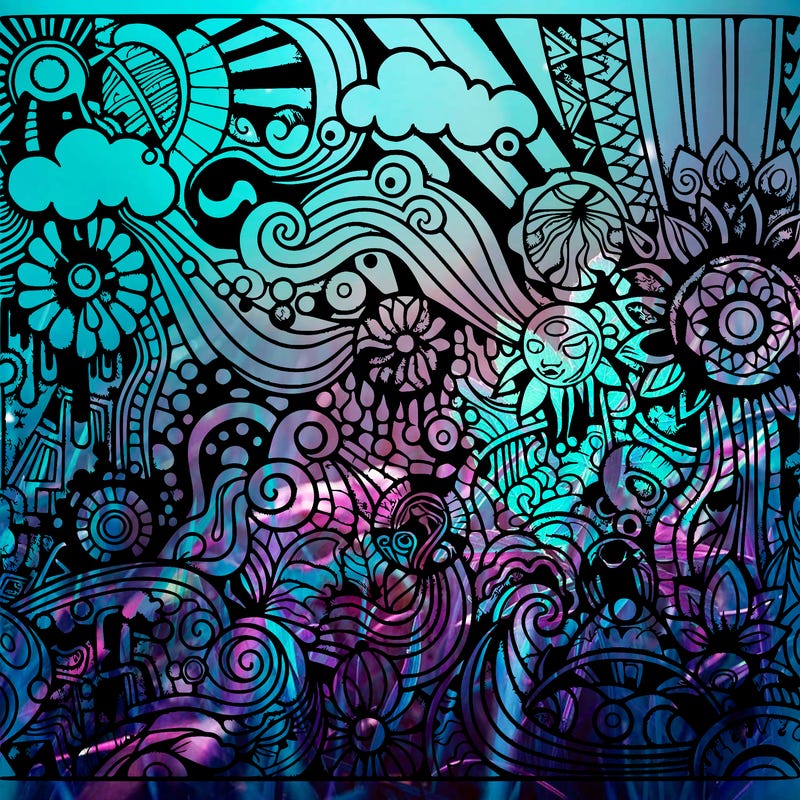 psychedelic mural