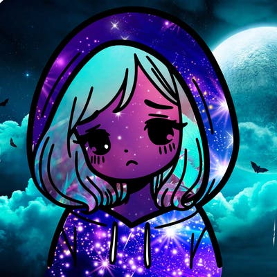 sad girl with a hoodie