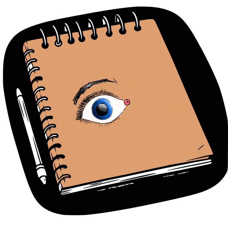 a blank sketch pad