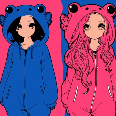 realistic girl in an axolotl wenzie