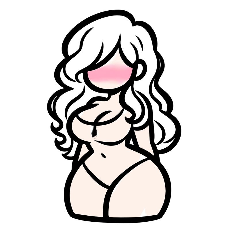 curvy woman with hair