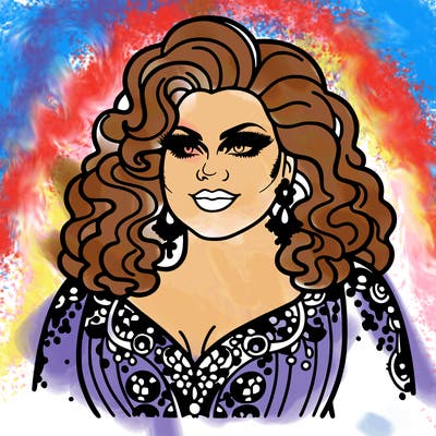 realistic plus size drag queen