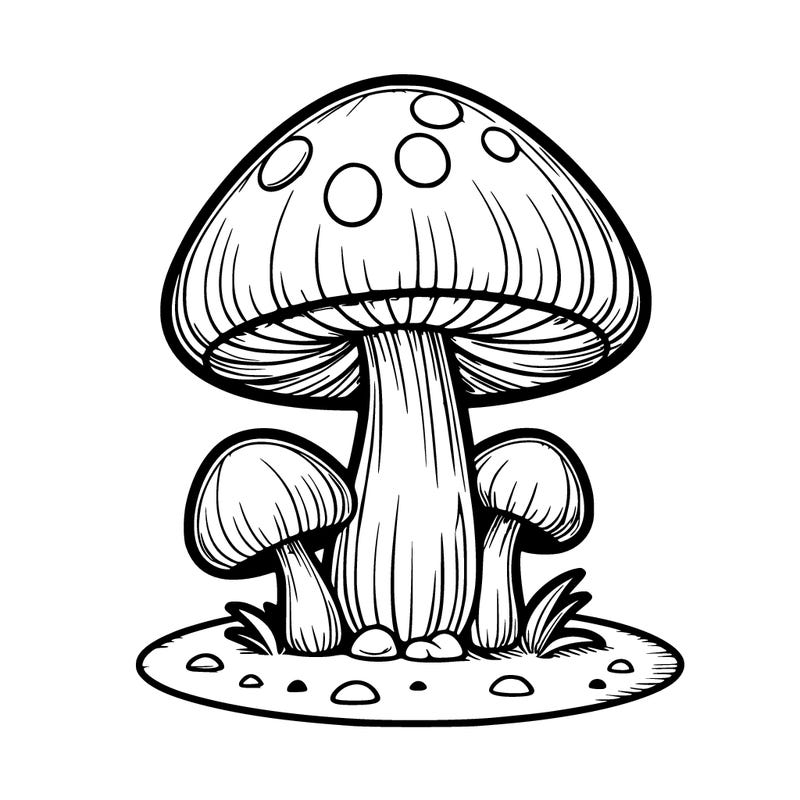 realistic mushroom