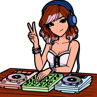 woman dj party