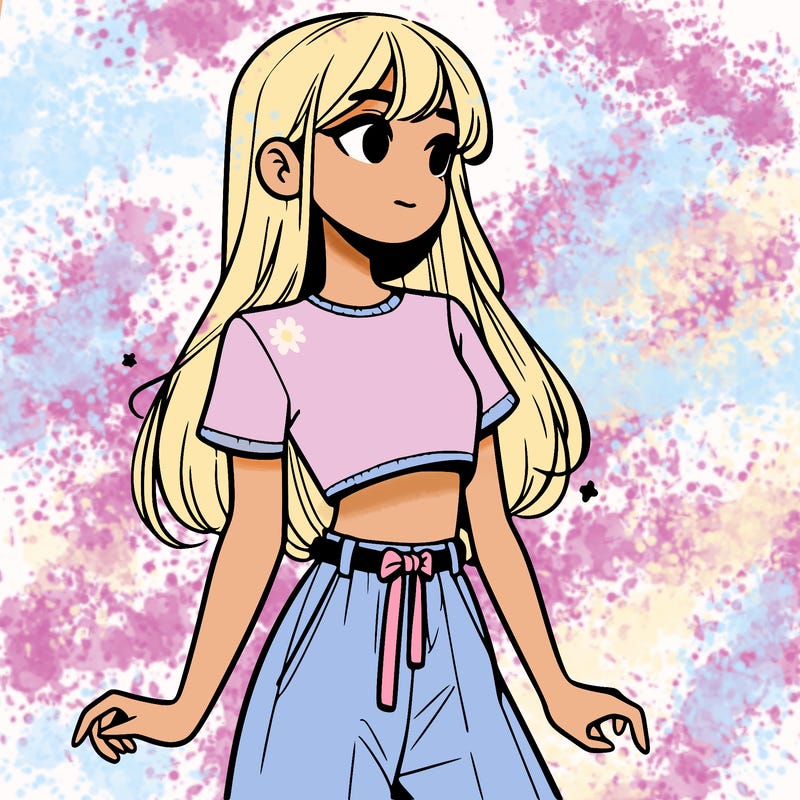 girl in a cute crop top