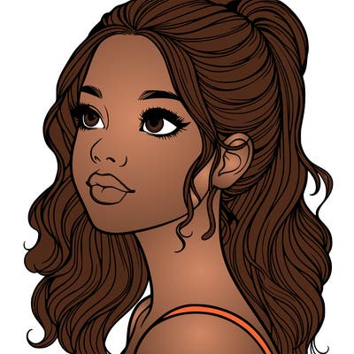 beautiful realistic girl