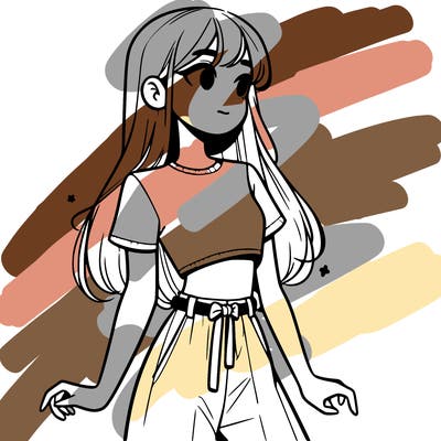 girl in a cute crop top