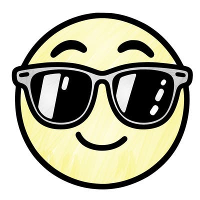 emoji with sunglasses